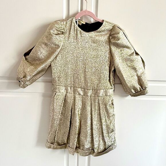 NWT Stella McCartney gold glittery jumpsuit Size 10 (girls) - Picture 2 of 5